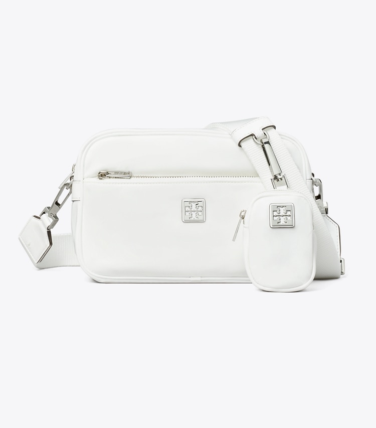 Tory Burch designer shoulder bags Virginia Crossbody Bag in Snow White front