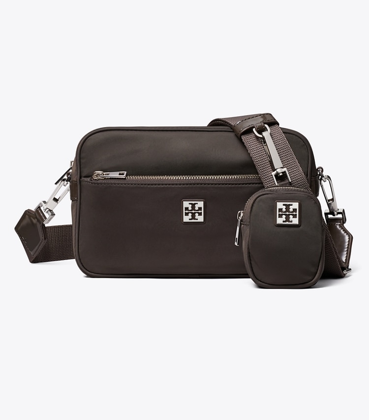 Tory Burch designer クロスボディバッグ ヴァージニア ショルダーバッグ in Dark Brown front