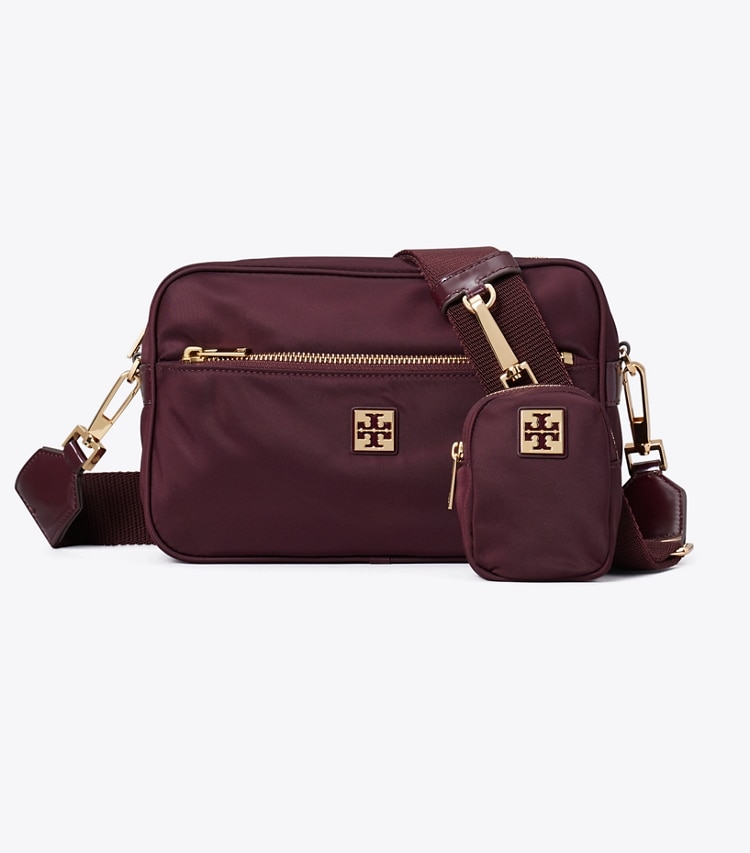 Tory Burch designer クロスボディバッグ ヴァージニア ショルダーバッグ in Dark Carmine front