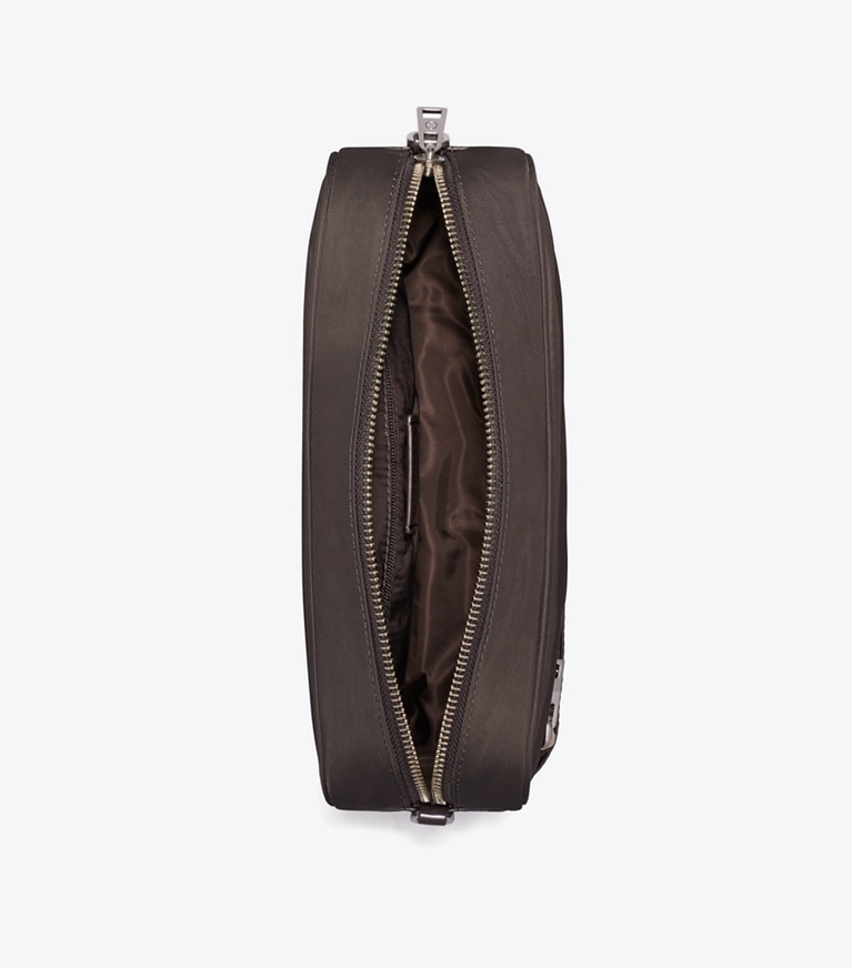 Tory Burch designer クロスボディバッグ ヴァージニア ショルダーバッグ in Dark Brown オーバーヘッド