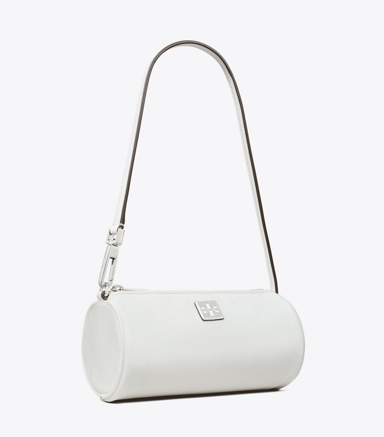 Tory Burch designer schultertaschen Virginia Cylinder Bag in Snow White angle