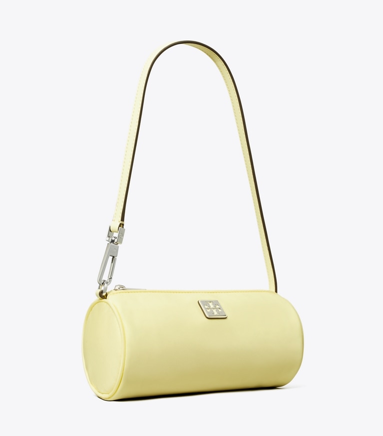 Tory Burch designer shoulder bags Virginia Cylinder Bag in Banana Marshmallow angle