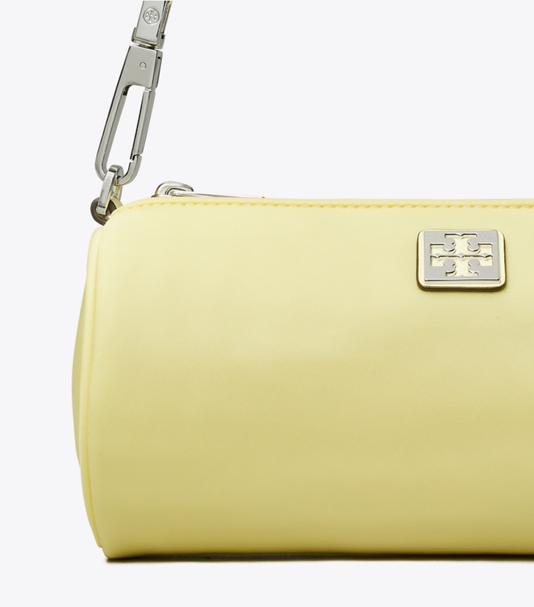 Tory Burch designer shoulder bags Virginia Cylinder Bag in Banana Marshmallow angle