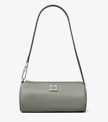Tory Burch designer shoulder bags Virginia Cylinder Bag in Shale Rock front