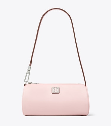 Tory Burch designer shoulder bags Virginia Cylinder Bag in Pink front