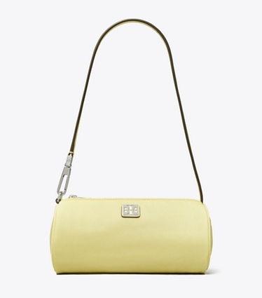Tory Burch designer shoulder bags Virginia Cylinder Bag in Banana Marshmallow front