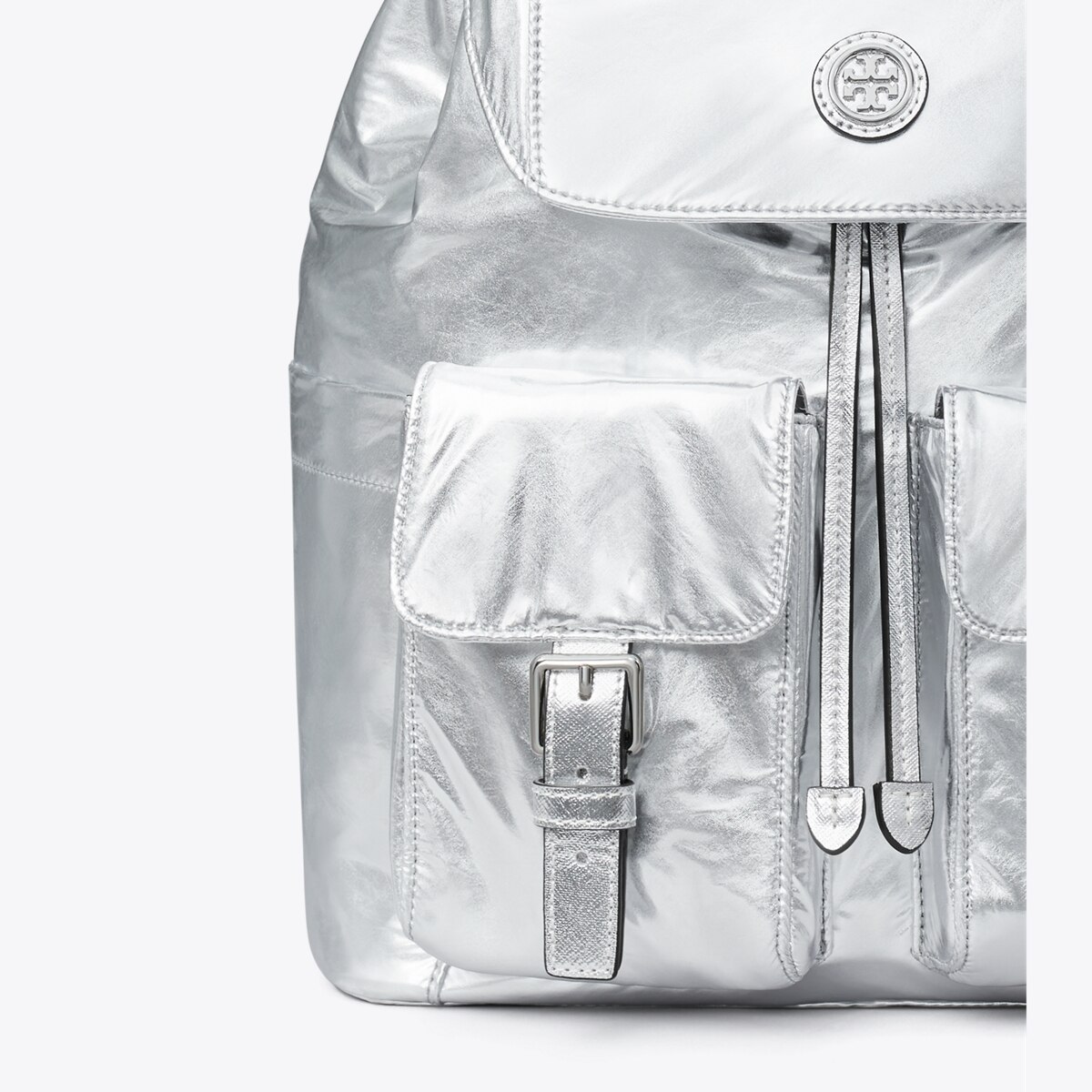 Virginia Metallic Flap Backpack: Women's Designer Backpacks