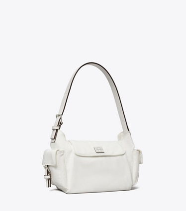 Tory Burch designer ショルダーバッグ ヴァージニア ポケット ショルダーバッグ in White angle