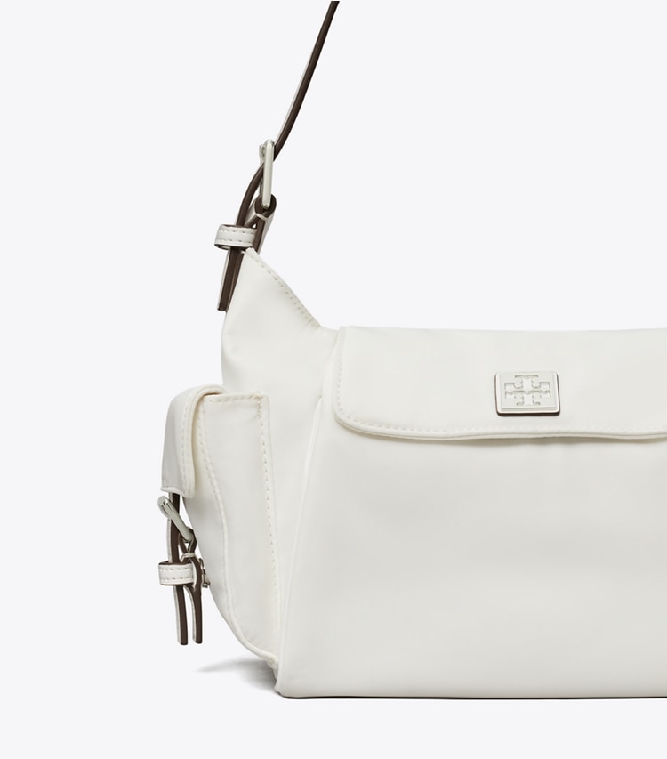 Tory Burch designer shoulder bags Virginia Pocket Shoulder Bag in White detail