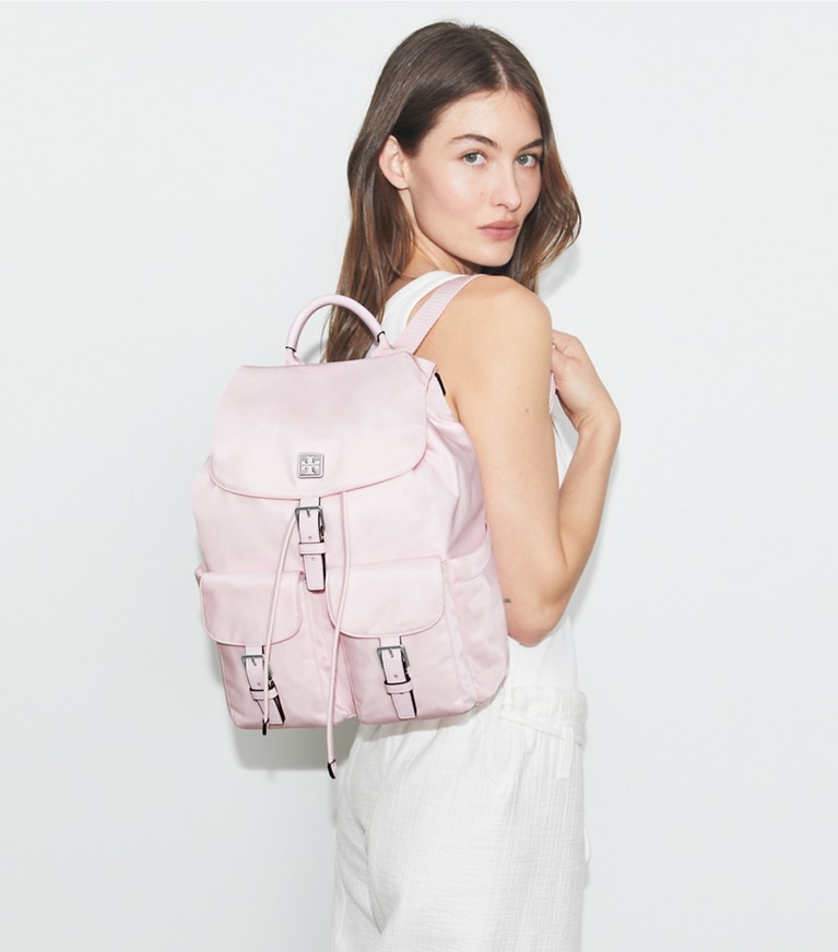 Tory Burch designer rucksäcke Virginia Rucksack in Pink angle