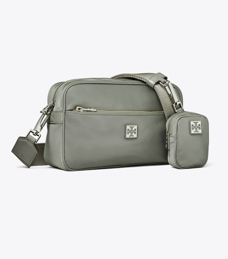 Tory Burch designer schultertaschen Virginia Schultertasche in Shale Rock angle