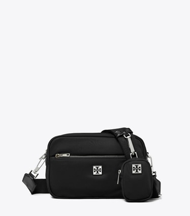 Tory Burch designer schultertaschen Virginia Schultertasche in Black front