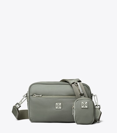 Tory Burch designer schultertaschen Virginia Schultertasche in Shale Rock front