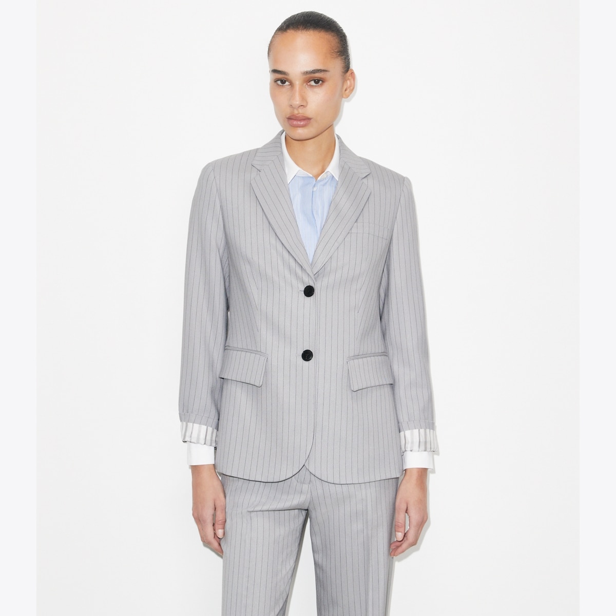VISCOSE AND WOOL BLAZER - thumbnail 2