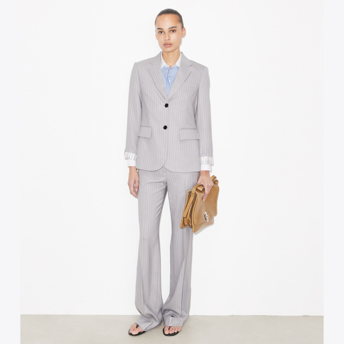 VISCOSE AND WOOL PANTS - thumbnail 2