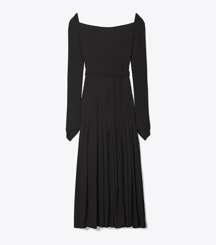 Tory Burch designer dresses Viscose Jersey Dress in BLACK front