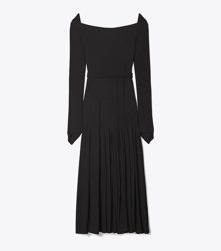 Tory Burch designer dresses Viscose Jersey Dress in BLACK front
