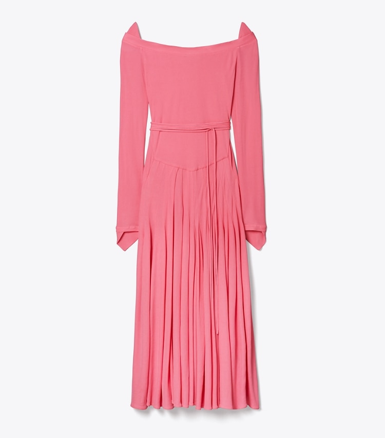 Tory Burch designer dresses Viscose Jersey Dress in Peony front
