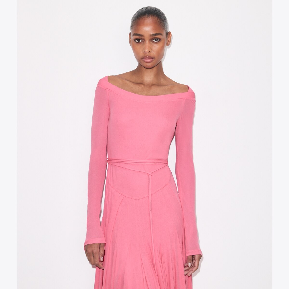 Tory Burch Women's Viscose Jersey Dress in Peony, size S