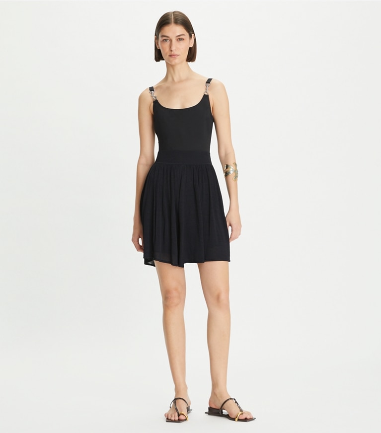 Tory Burch designer bottoms Viscose Knit Short in Black front