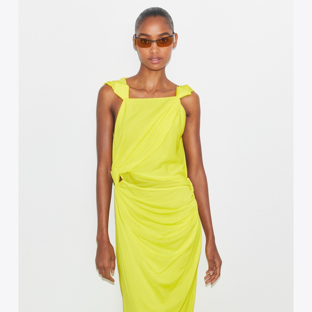 Viscose Knot Dress: Women's Designer Dresses | Tory Burch