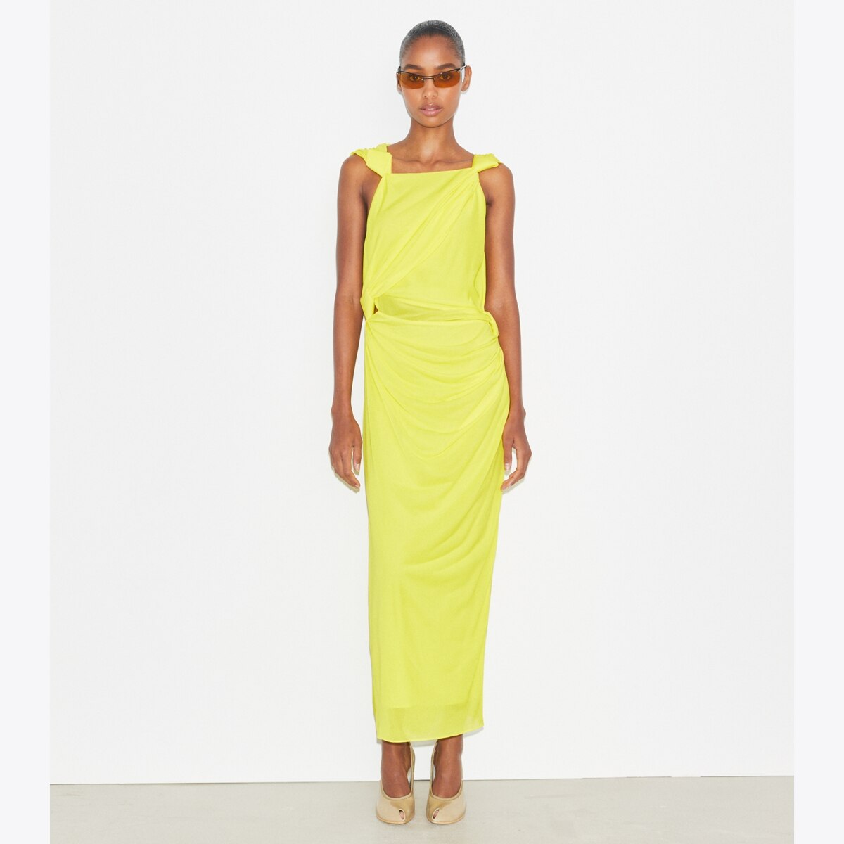 Viscose Knot Dress: Women's Designer Dresses | Tory Burch