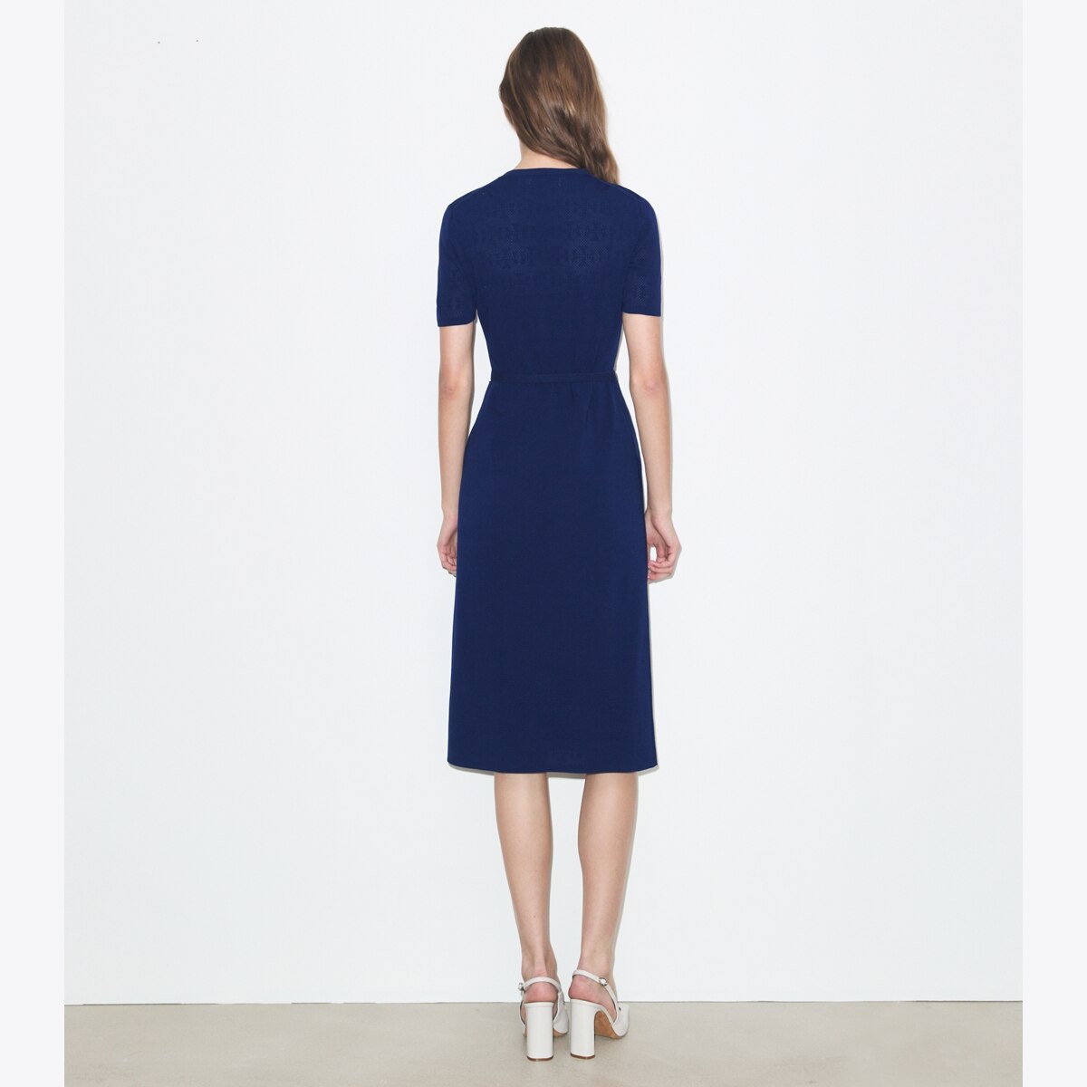 VISCOSE POINTELLE DRESS - thumbnail 3