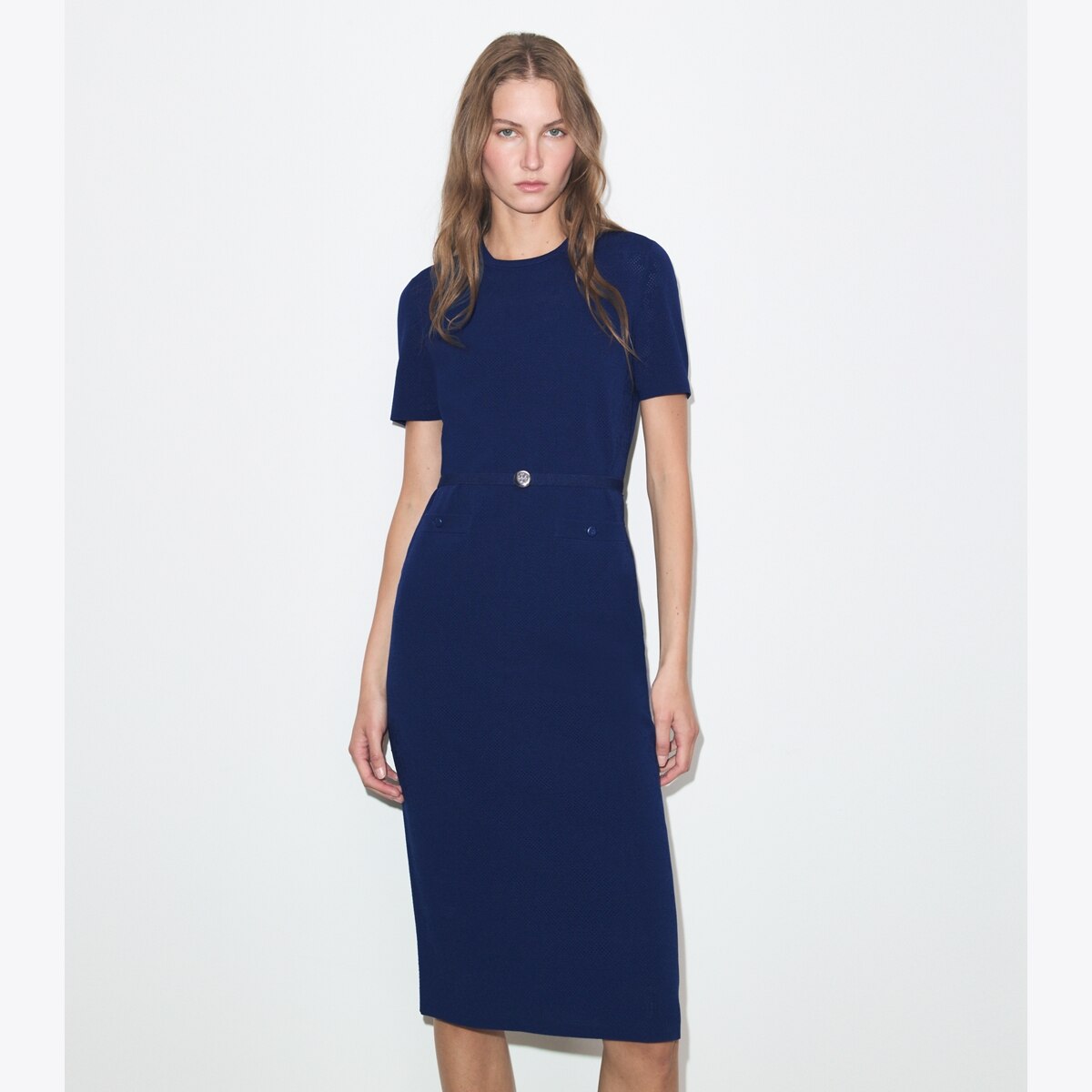 VISCOSE POINTELLE DRESS - thumbnail 5