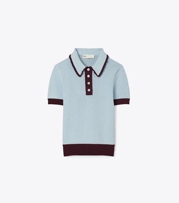 クロシェ コットン ポロシャツ: レディース セーター | Tory Burch JP