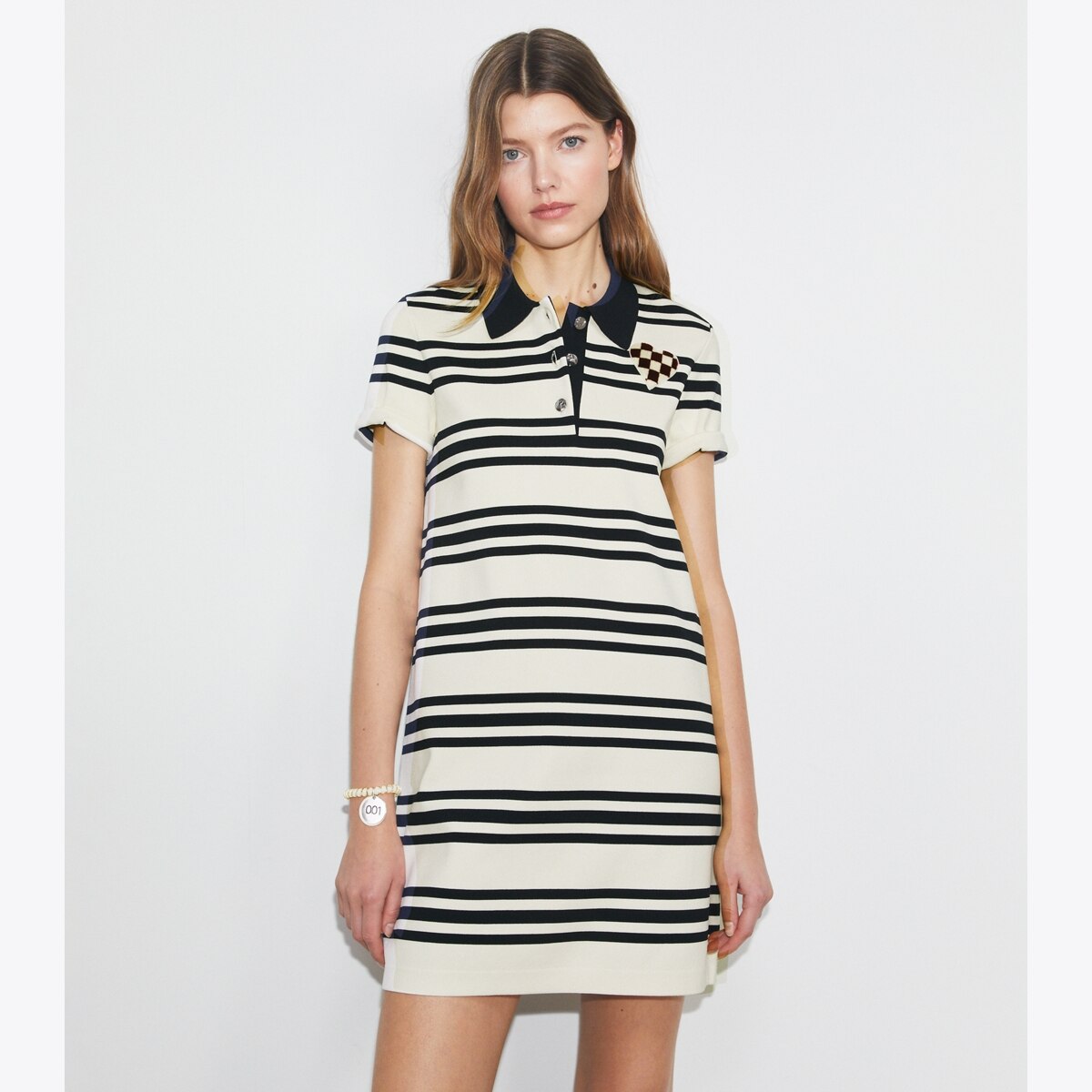 viscose-polo-dress-on-model-