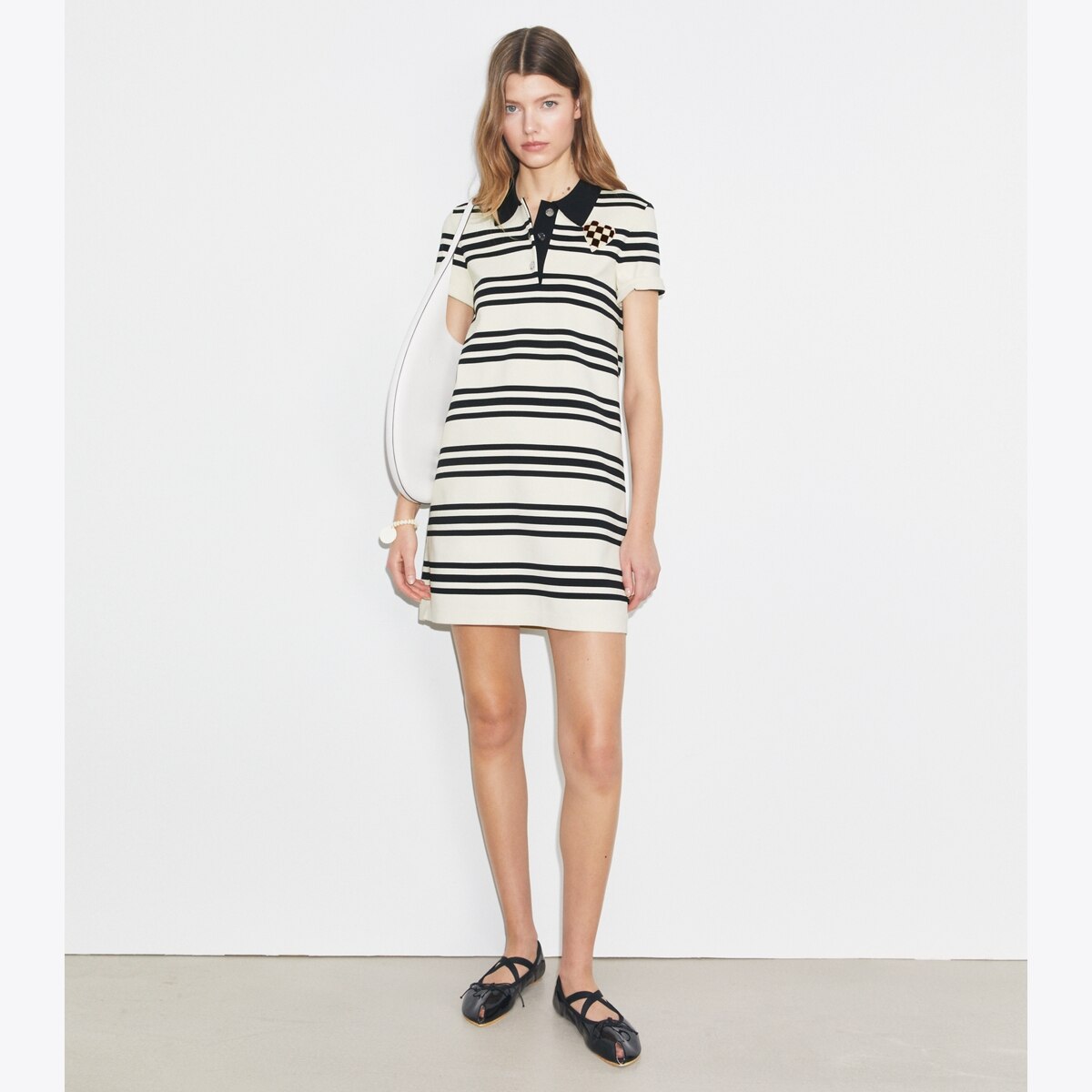 viscose-polo-dress-on-model-