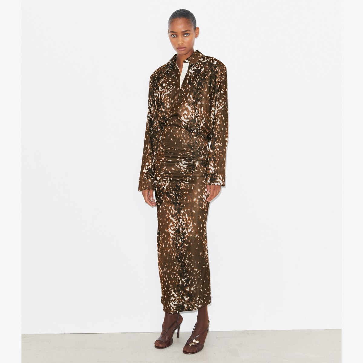 Viscose Shirtdress: Women's Designer Dresses | Tory Burch