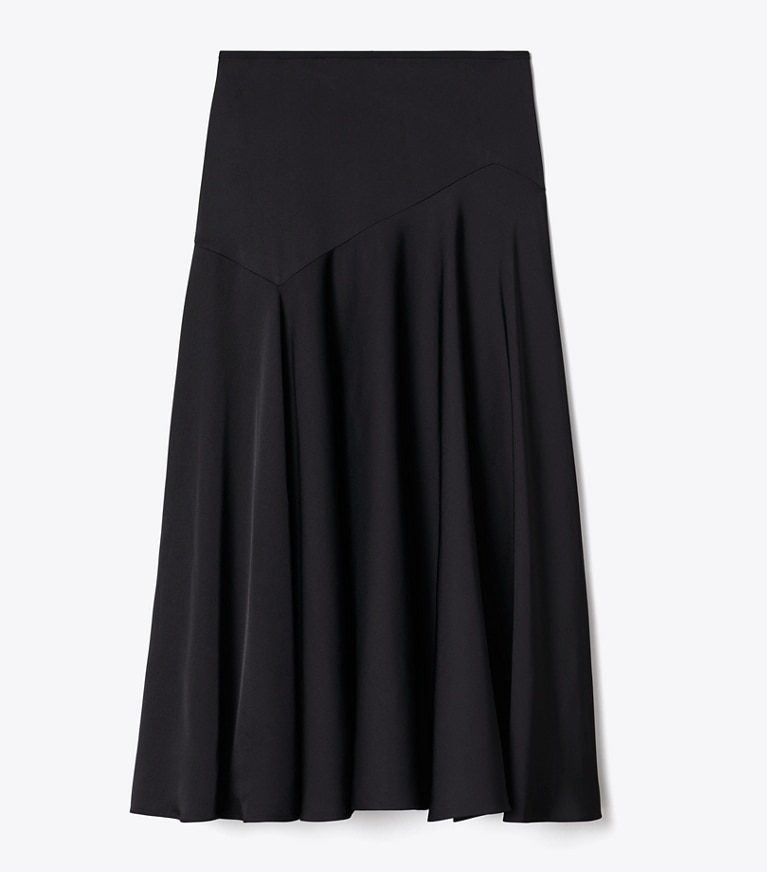 Tory Burch designer bottoms Viscose Skirt in BLACK front