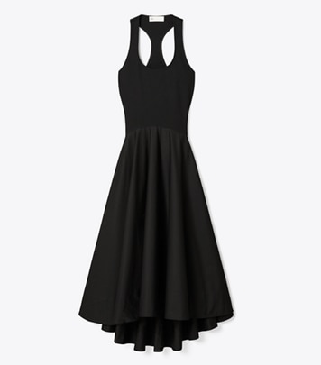 スカート TORY BURCH 'Shoulder Tie' dress Black shoulder-tie-smocked-cotton-