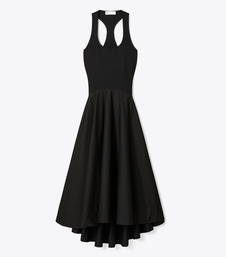 Tory Burch designer dresses Viscose Tank Dress in Black front