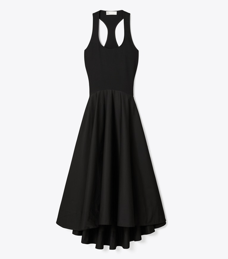 Tory Burch designer dresses Viscose Tank Dress in Black front