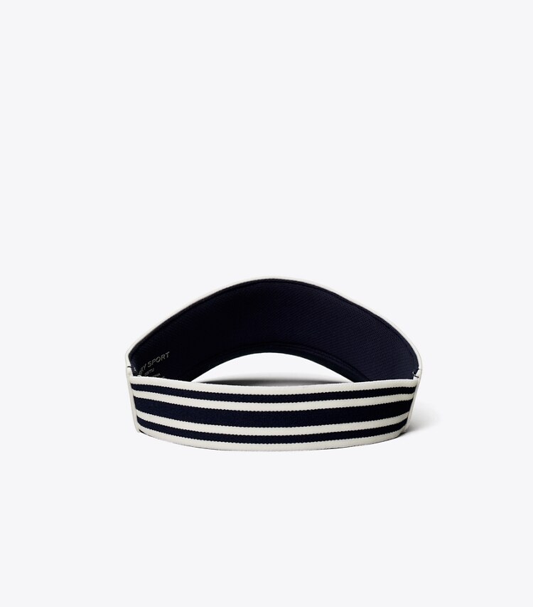 Tory Sport diseñador sombreros Visera de alto rendimiento en Snow White parte trasera