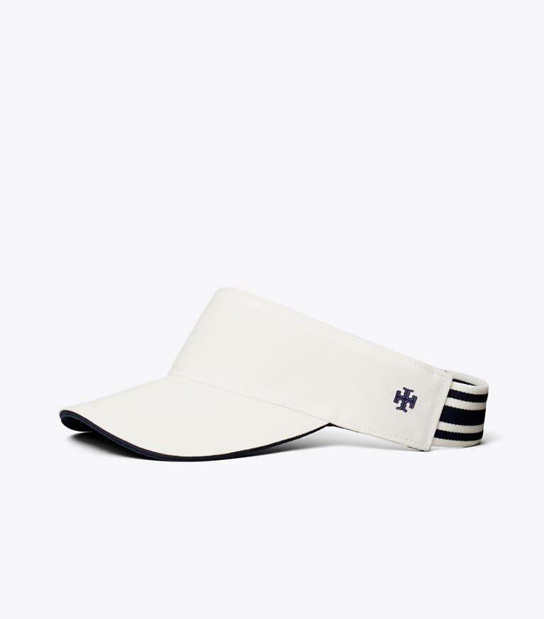 Tory Sport designer chapeaux Visière Performance in Snow White angle