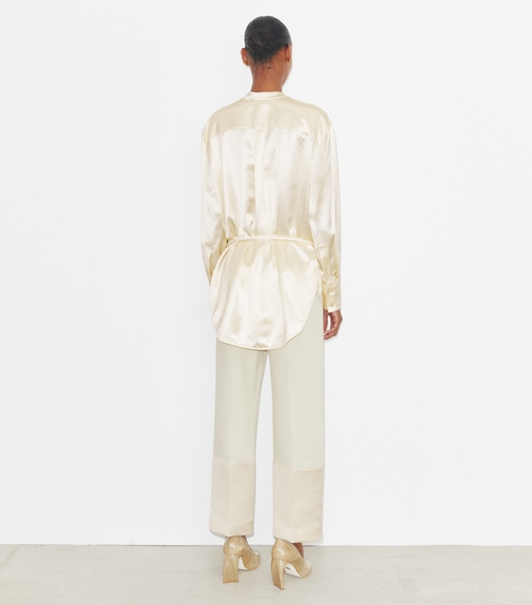 Tory Burch designer oberteile Viskosetop in French Cream front