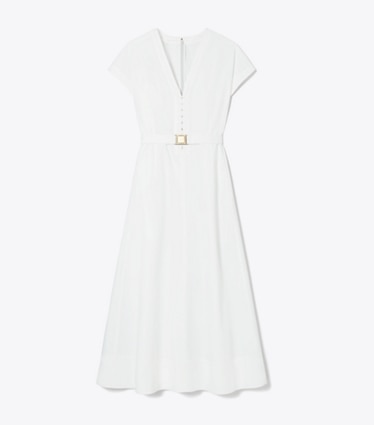 Tory Burch Eleanor Dress  Cotton Poplin Shirtdress - Style Charade