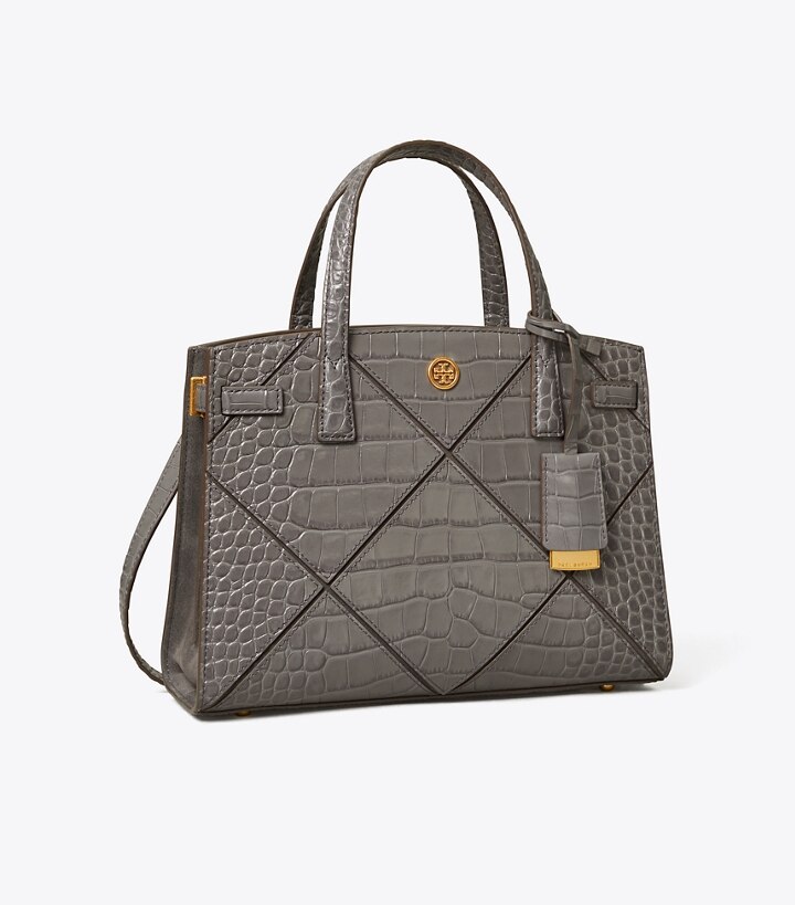 Walker Diamond Embossed Small Satchel Women's Designer Satchels Tory