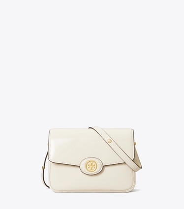 Tory Burch designer schultertaschen Wandelbare Robinson Schultertasche aus Spazzolatoleder in SHEA BUTTER front