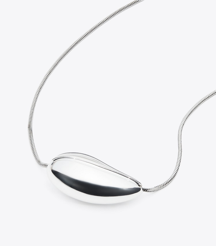 Tory Burch designer necklaces Wave Collar Necklace in Light Silver detail