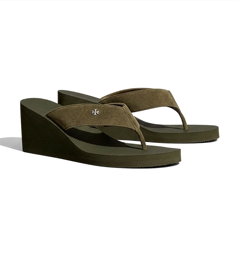 Tory Burch designer sandals Wedge Flip Flop in NEW LECCIO additional