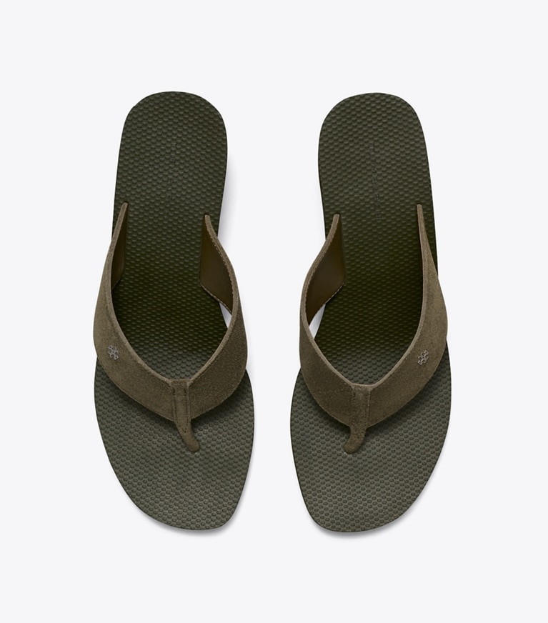 Tory Burch designer sandals Wedge Flip Flop in NEW LECCIO overhead