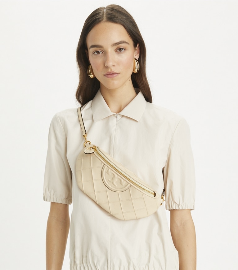 Tory Burch designer gürteltaschen Weiche, wandelbare Fleming Gürteltasche in New Cream angle