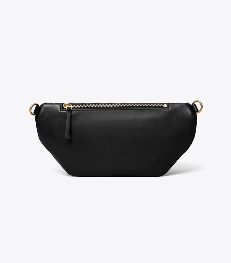 Tory Burch designer gürteltaschen Weiche, wandelbare Fleming Gürteltasche in Black zurück