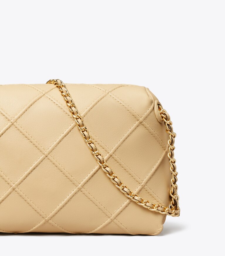 Tory Burch designer crossbody bags Weiche Fleming Crossbody Bag in Vanilla Soft Serve angle
