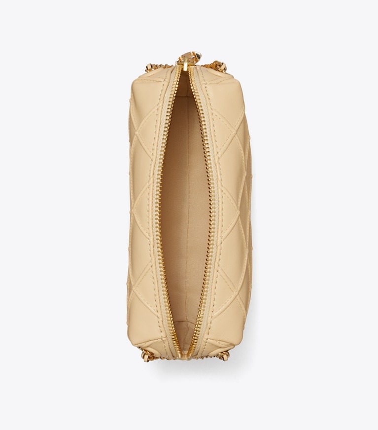 Tory Burch designer crossbody bags Weiche Fleming Crossbody Bag in Vanilla Soft Serve angle