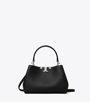 Tory Burch designer crossbody bags Weiche Mini Eleanor Henkeltasche in Black front
